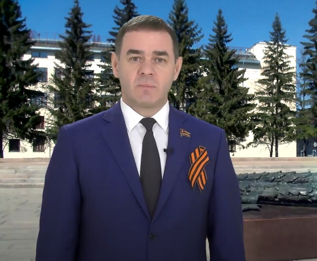 Поздравление председателя Законодательного Собрания Челябинской области Александра Лазарева с Днем Победы