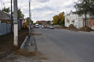 Тротуар на улице Красноармейской отремонтируют до 10 октября