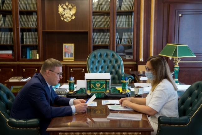 Алексей Текслер провел рабочую встречу с руководителем регионального Росреестра Ольгой Смирных