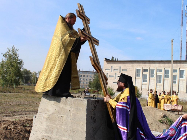 В Троицком районе строят храм преподобного Моисея Уфимского